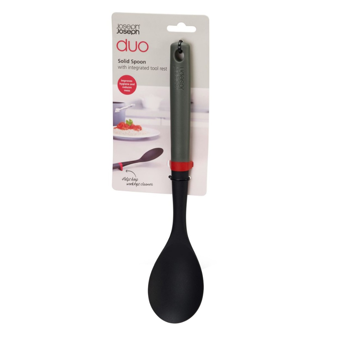 DUO Solid Spoon with Integrated Tool Rest