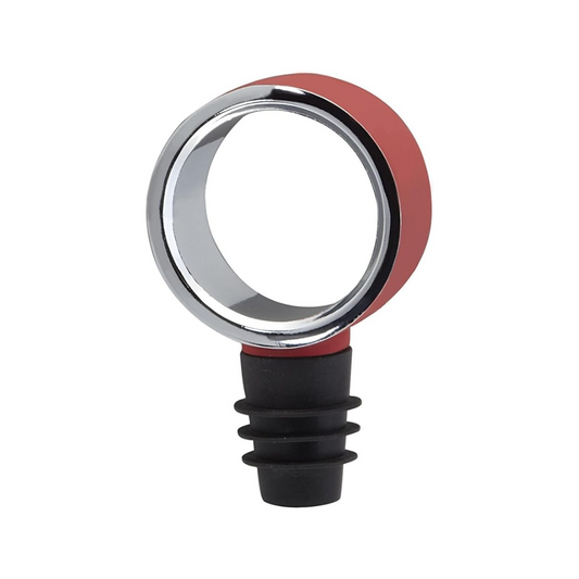 Geo Bottle Topper Circle Red