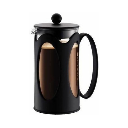 Kenya French Press Coffee Maker (Curved Frame) 8 Cup - 1.0L/34oz - Black