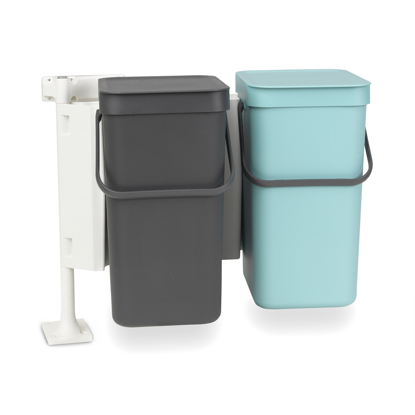 Sort & Go Built-In Bin 2 x 12 Litre - Mint & Grey