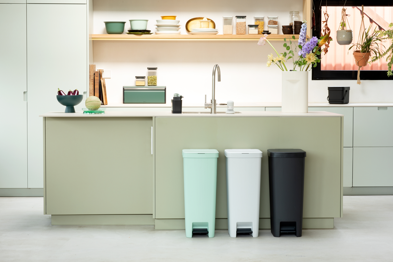 StepUp Pedal Bin 40 Litre - Jade Green