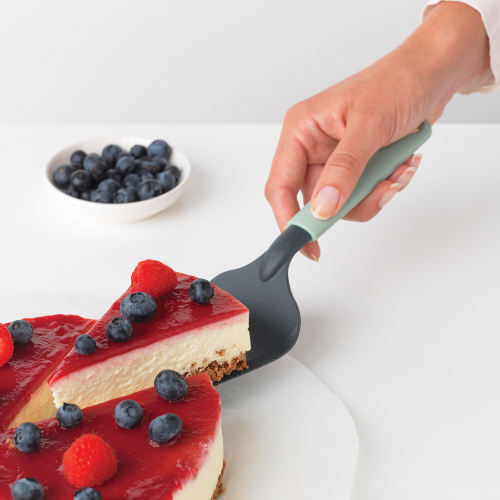 Tasty+ Cake Server Plus Cutting Edge - Jade Green