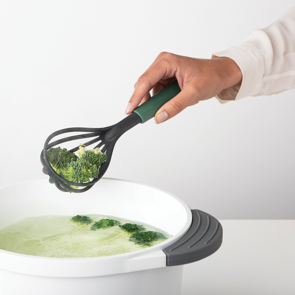 Tasty+ Whisk Plus Draining Spoon - Fir Green