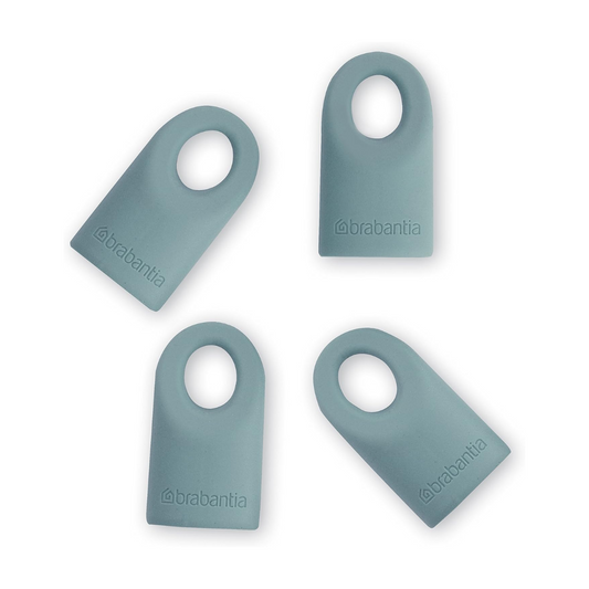 Silicon Caps-Set Of 4-Accent Line-Dark Mint