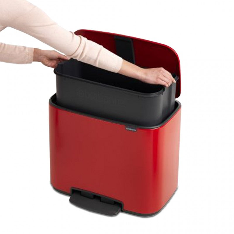 Bo Pedal Bin 36 Litre - Passion Red