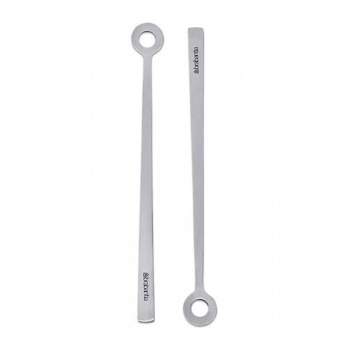 Stirrer Set of 2 - Matt Steel