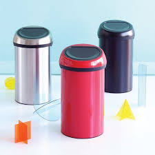 Touch Bin 60 L Passion Red - Passion Red Lid