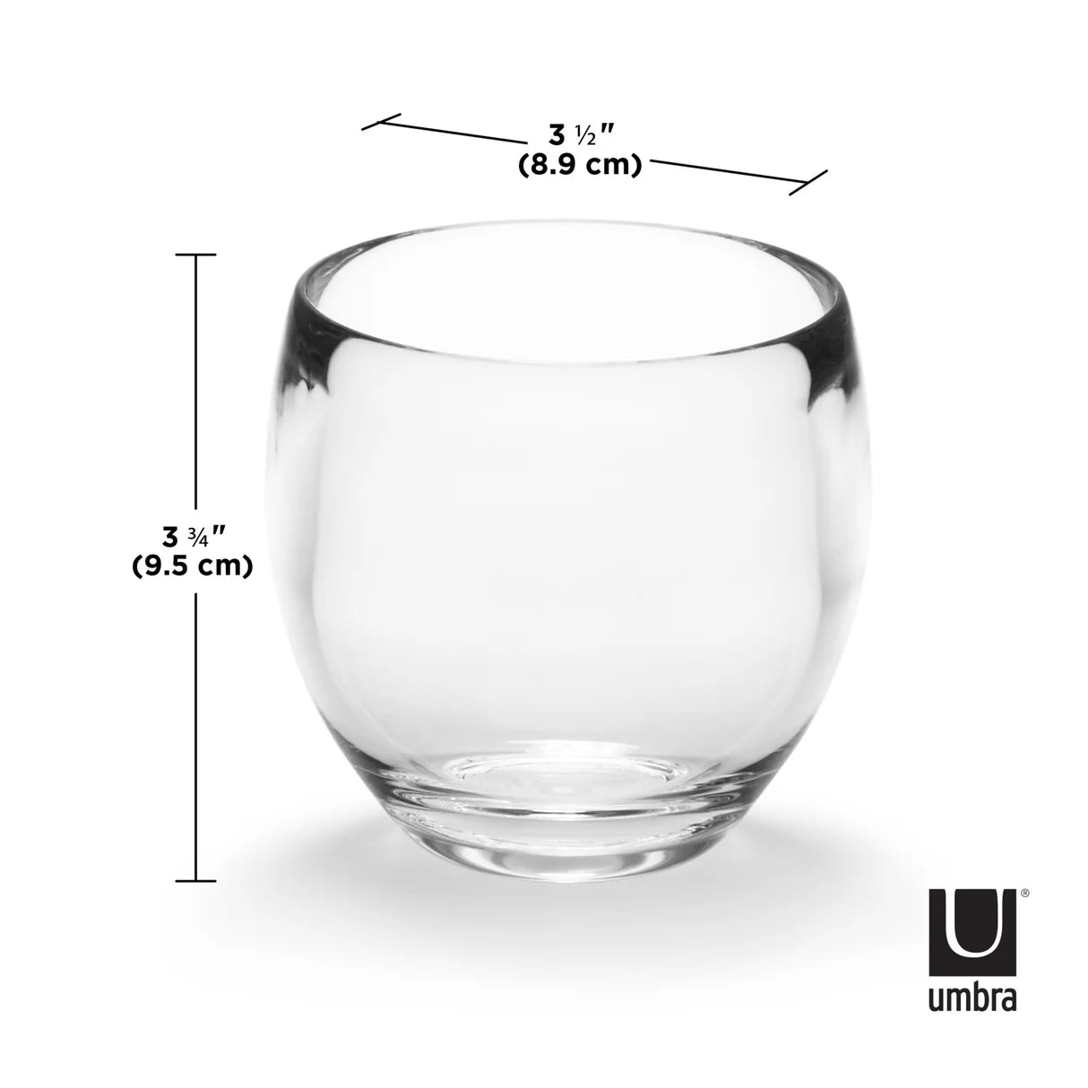 Droplet Tumbler/Toothbrush Holder - Clear