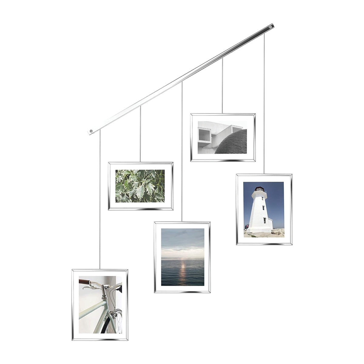 Exhibit Photo Display (Set of 5) - Chrome