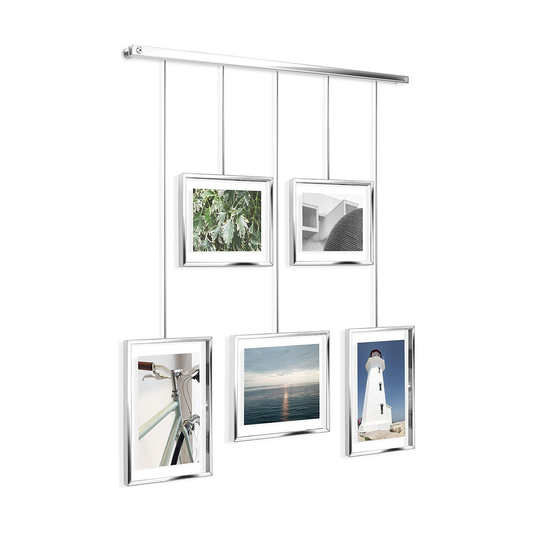 Exhibit Photo Display (Set of 5) - Chrome