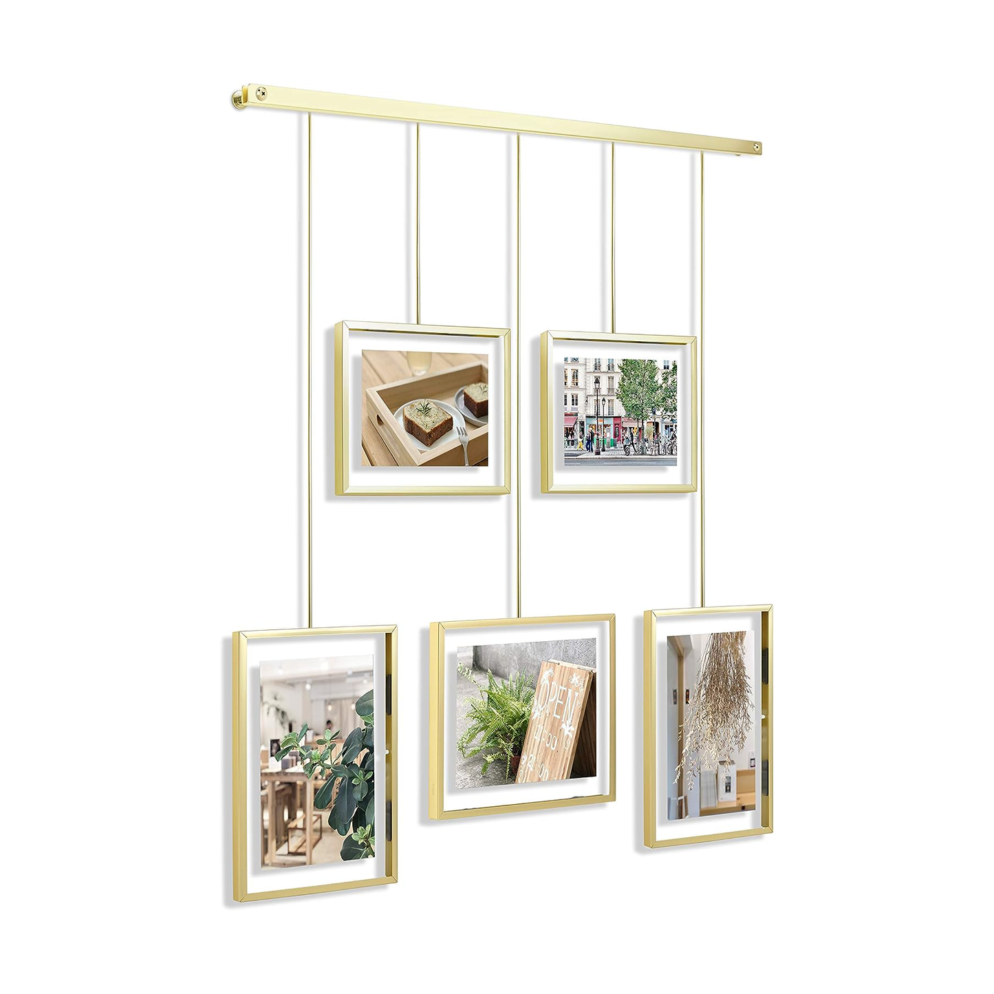 Exhibit Photo Display (Set of 5) - Matte Brass