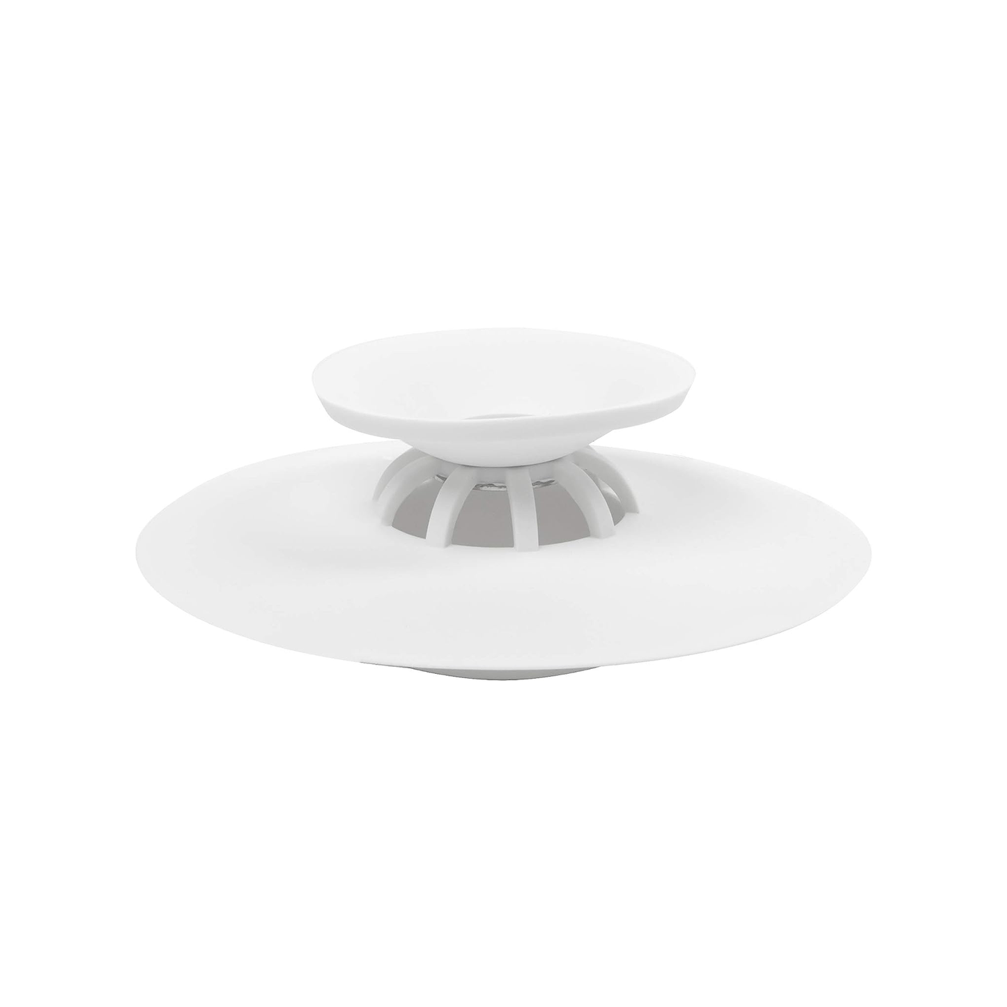 Flex Drain Stop/Hair Catcher - White