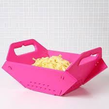 Folding Colander - Pink