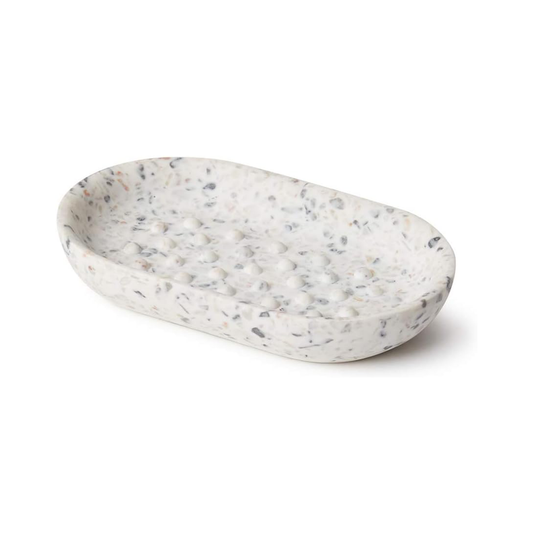 Junip Oval Soap Dish Terrazzo - Grey/Multi