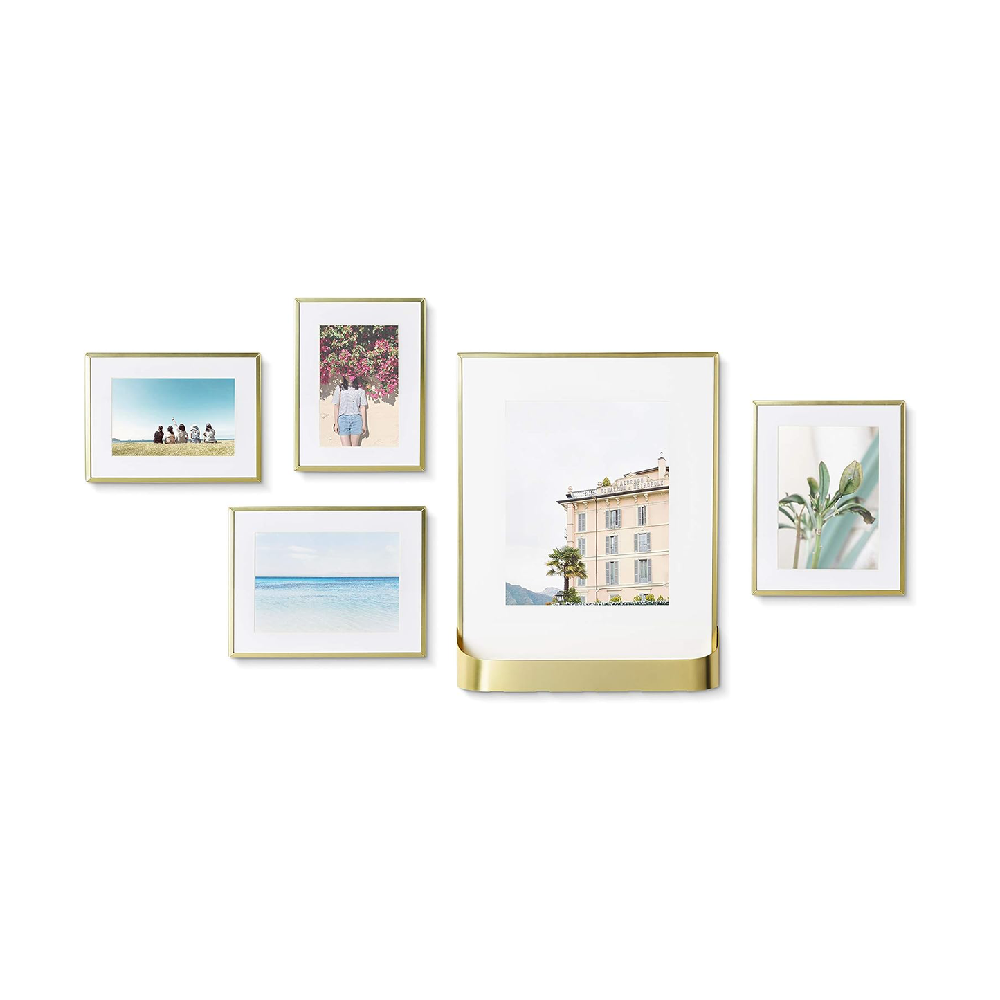 Matinee Photo Display S/5 - Matte Brass