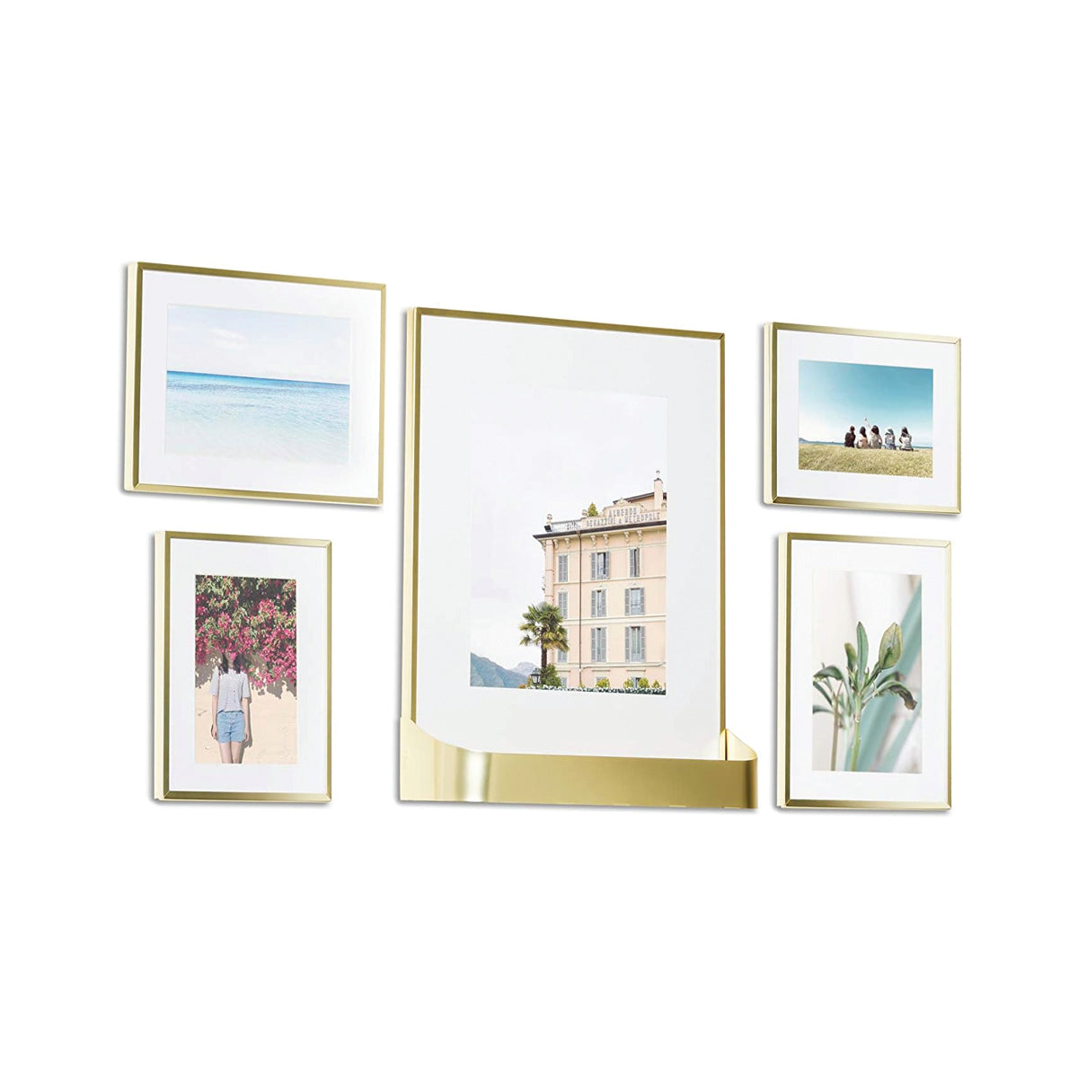 Matinee Photo Display S/5 - Matte Brass