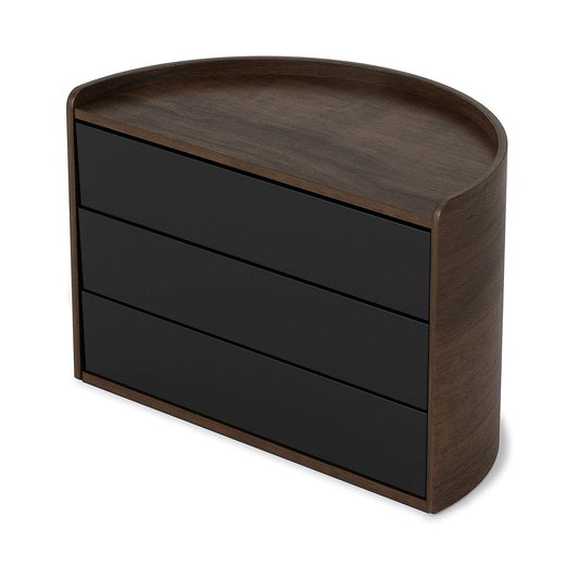 Moona Storage Box - Black/Walnut