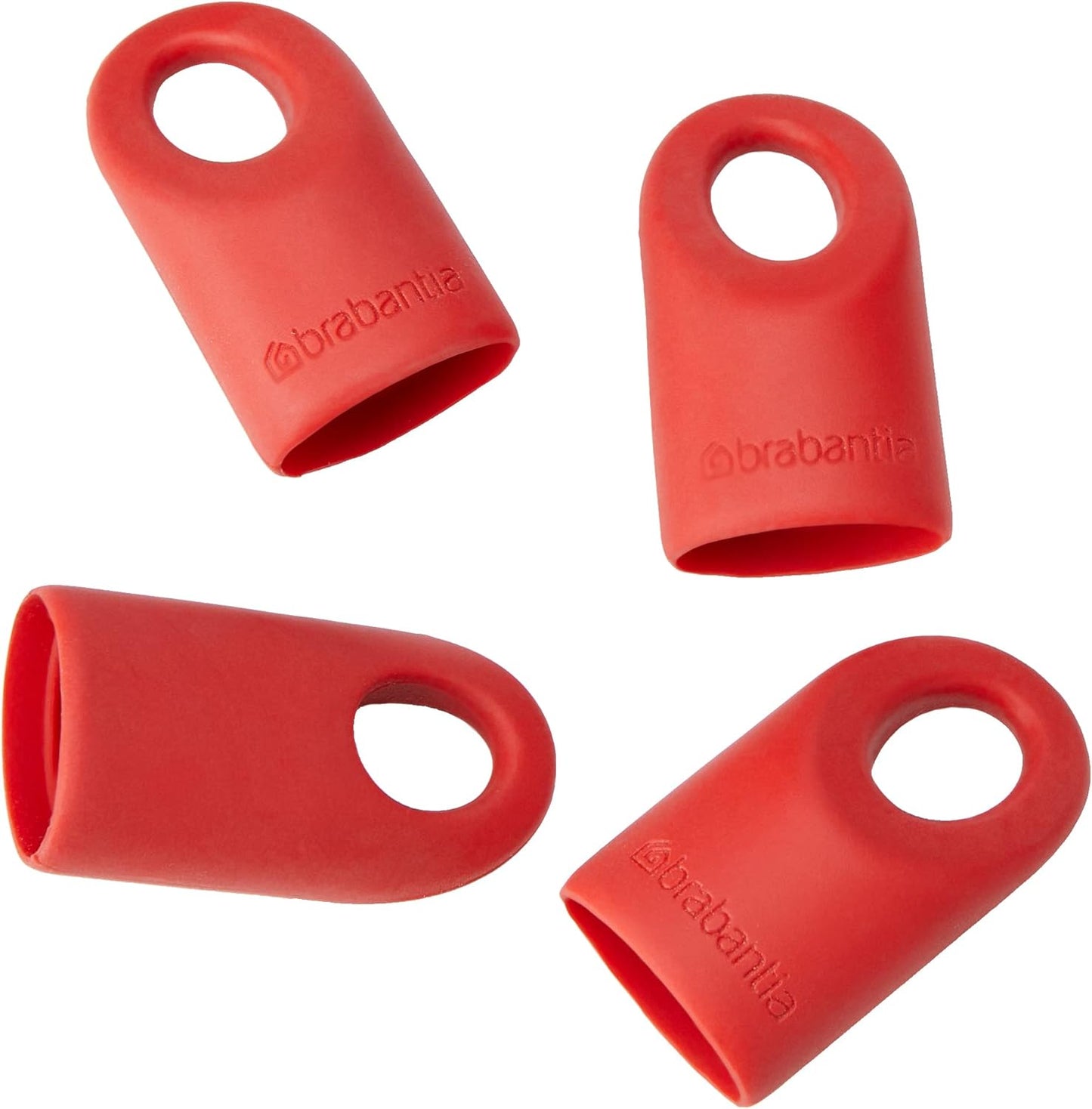 Silicon Caps - Set Of 4 - Accent Line - Red