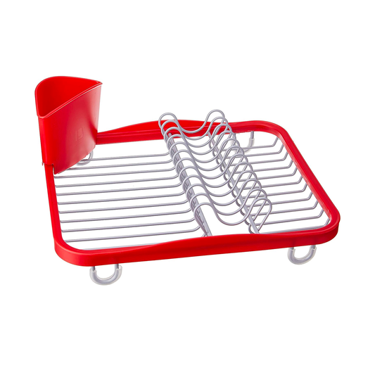 Sinkin Dish Rack - Red/Nickel