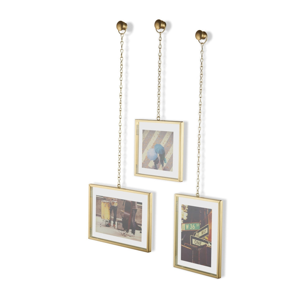 Fotochain Wall Photo Display - Matte Brass