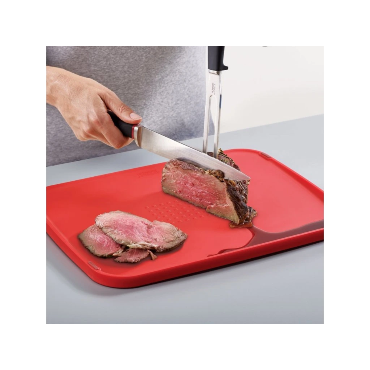 DUO Multi-Function Chopping Board - Red