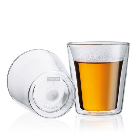 Canteen Double Wall Glass (2 pcs), Medium 0.2L, 6oz