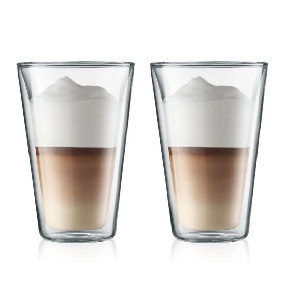 Canteen Double Wall Glass (Set of 2), Large 0.4L, 13.5oz