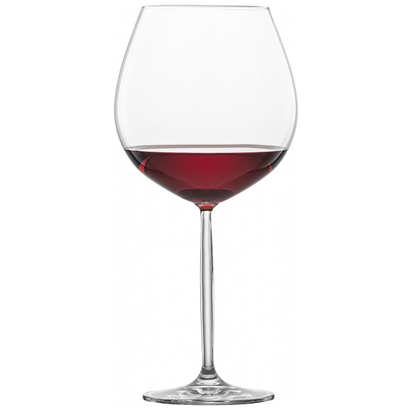 Diva Burgundy Goblet Red Wine Glass (Set of 6)