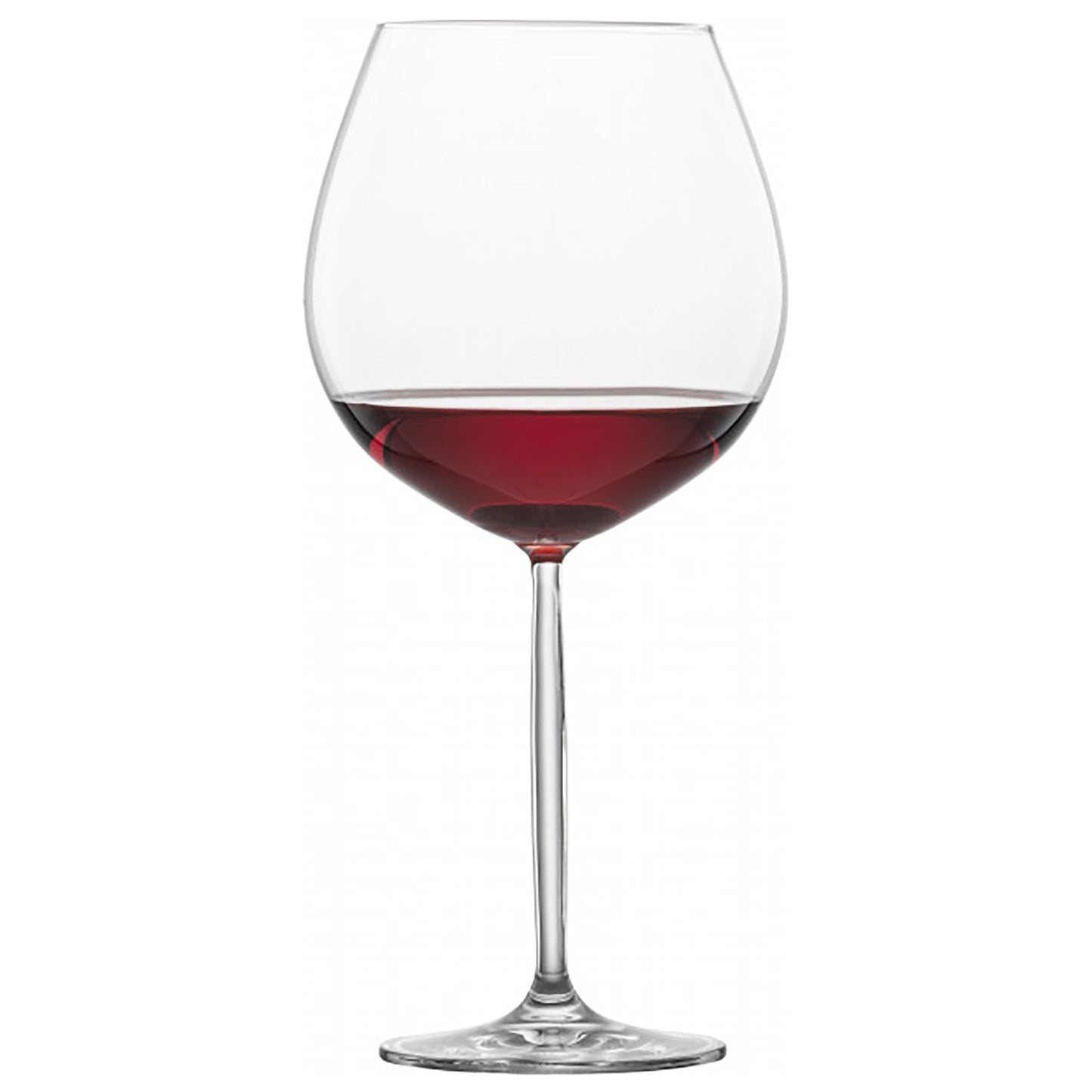 Diva Burgundy Goblet Red Wine Glass (Set of 2)