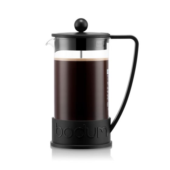 Brazil French Press Coffee Maker 8 Cup, 1.0L - Black