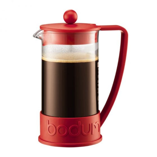 Brazil French Press Coffee Maker 8 Cup, 1.0L - Red