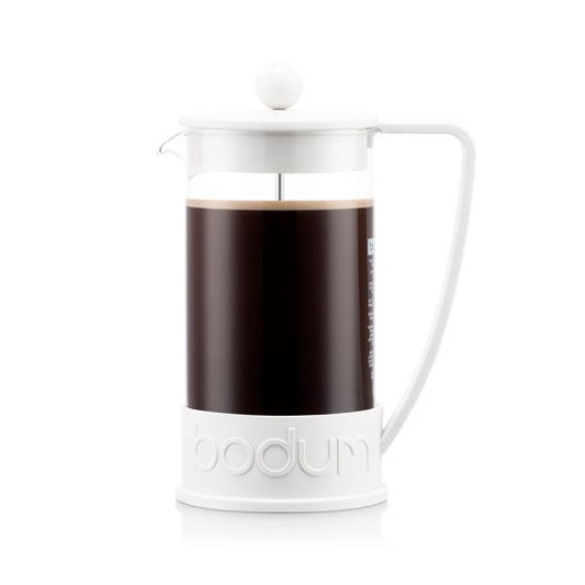 Brazil French Press Coffee Maker 8 Cup, 1.0L - White