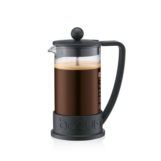 Brazil French Press Coffee Maker 3 Cup, 0.35L - Black