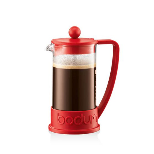 Brazil French Press Coffee Maker 3 Cup, 0.35L - Red