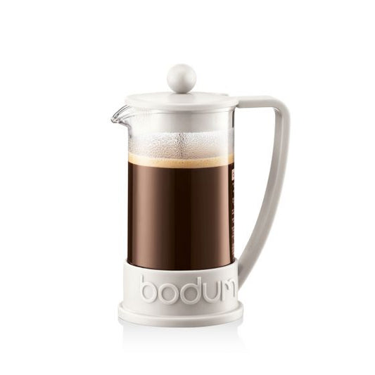 Brazil French Press Coffee Maker 3 Cup, 0.35L - White