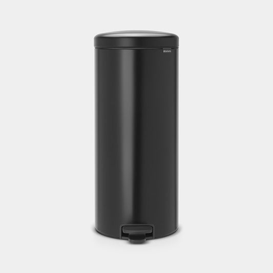 NewIcon Pedal Bin Silent 30 Litre - Matt Black