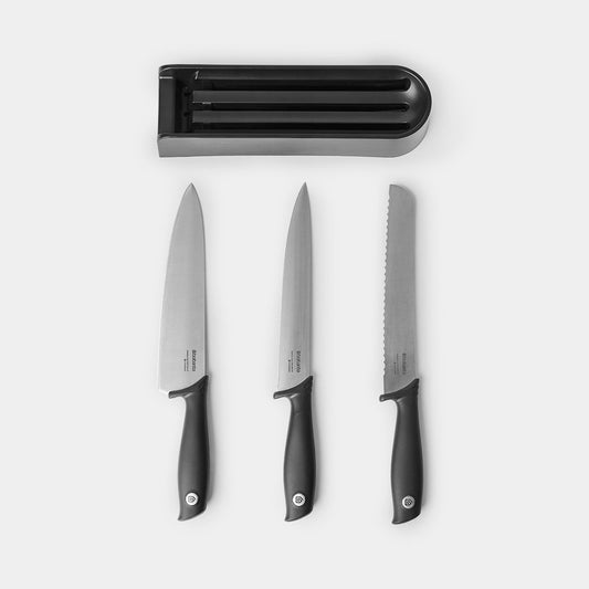 Tasty+ Drawer Knife Block Plus Knives - Dark Grey