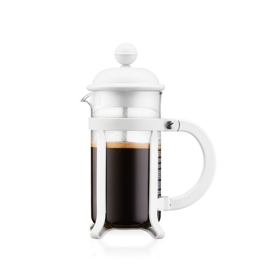 Java French Press Coffee Maker 3 Cup, 0.35L/12oz - Off White