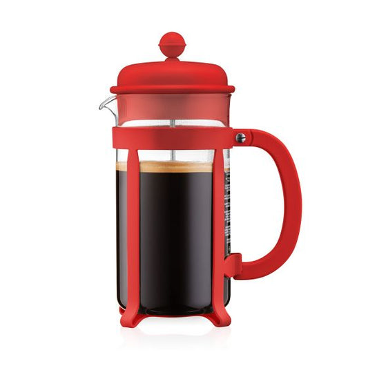 Java French Press Coffee Maker 8 Cup, 1.0L/34oz - Red