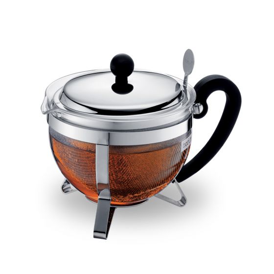 Chambord Tea Pot with Metal Lid and Frame, 1L/34oz