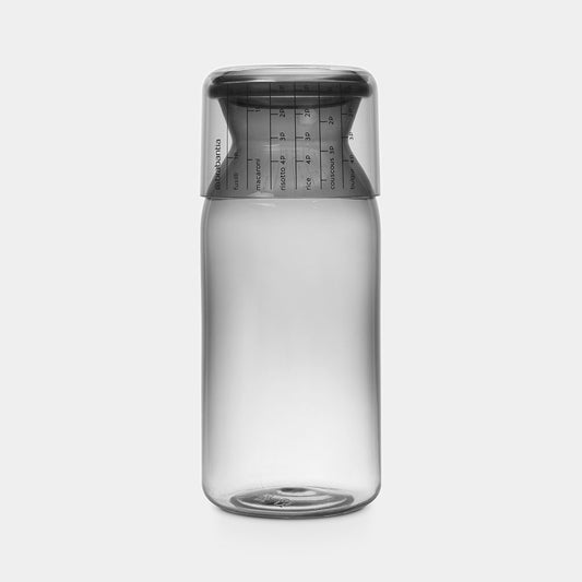 Storage Jar With Measuring Cup 1.3 Litre - Dark Grey