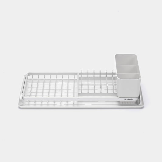 Compact Dish Drying Rack - Light Grey