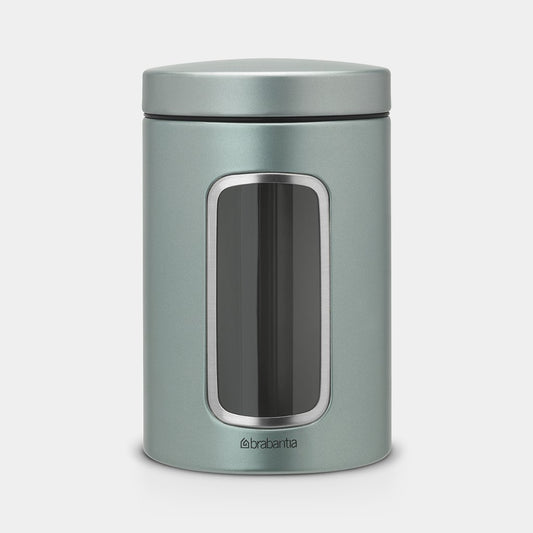 Window Canister 1.4 Litre - Metallic Mint