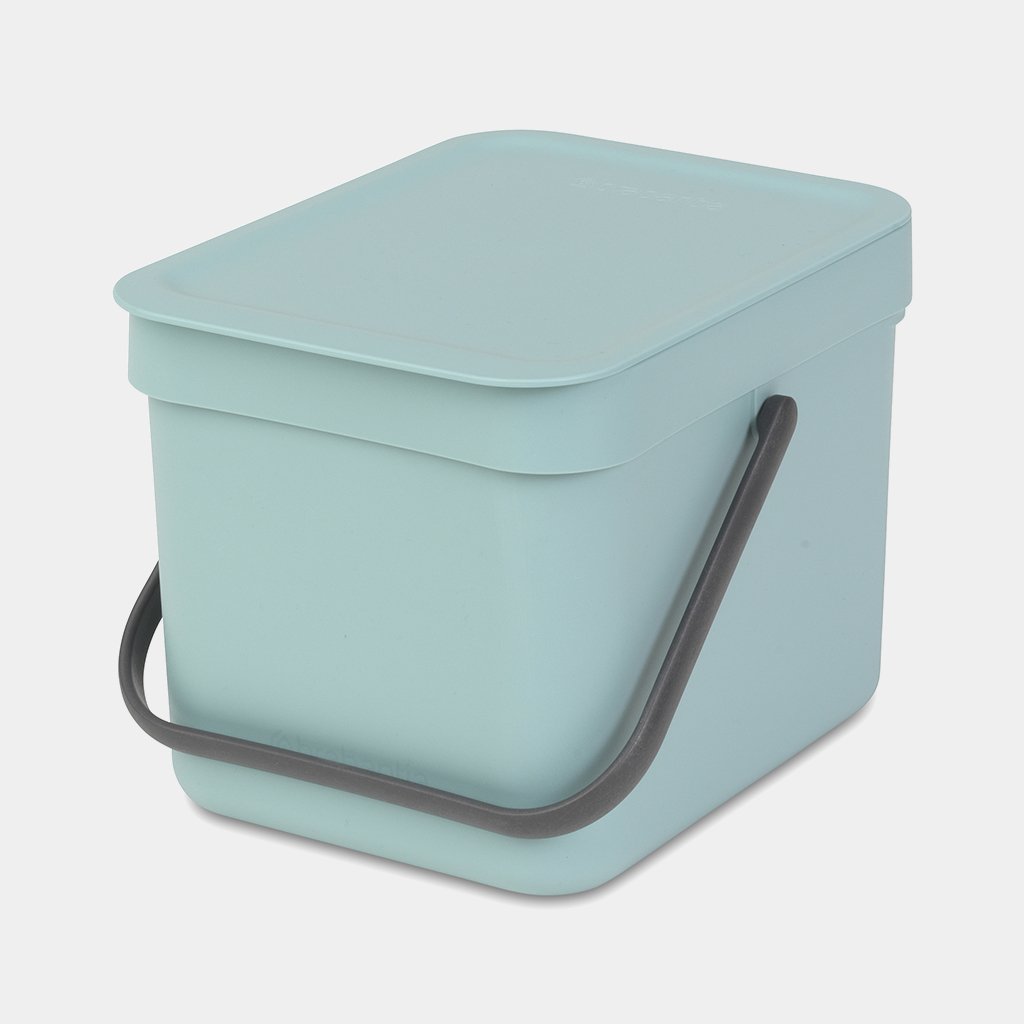 Sort & Go Waste Bin 6 Litre - Mint