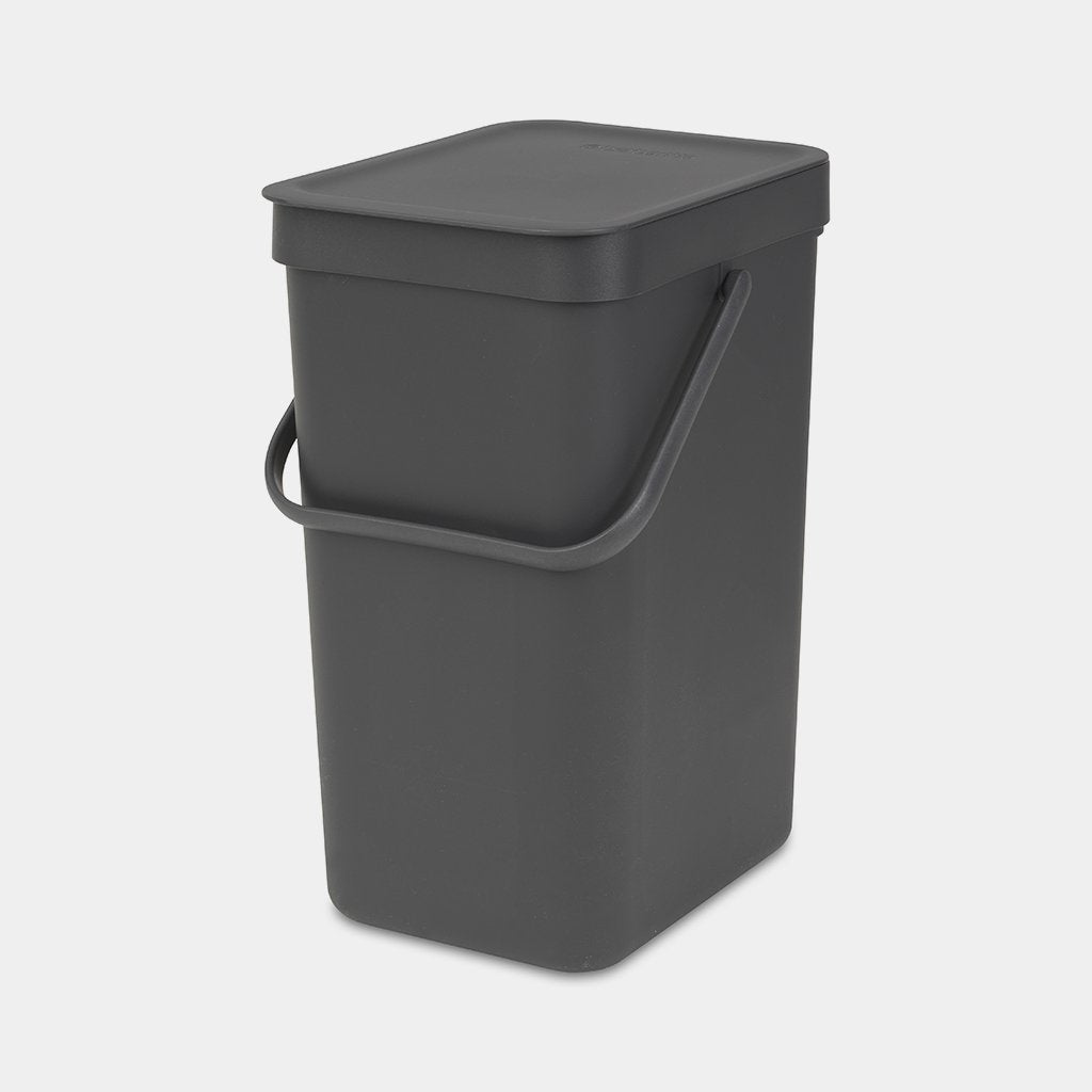 Sort & Go Waste Bin 12 Litre - Grey