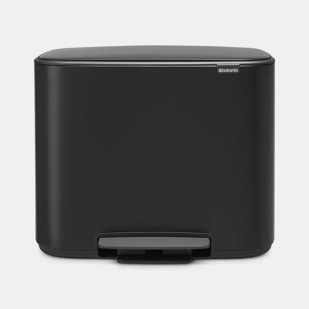 Bo Pedal Bin 36 Litre - Matt Black