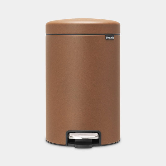 NewIcon Pedal Bin Silent 12 Litre - Mineral Cinnamon