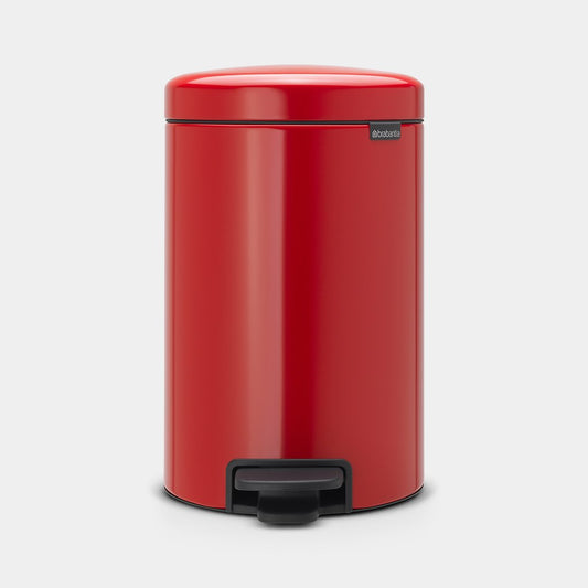 NewIcon Pedal Bin Silent 12 Litre - Passion Red