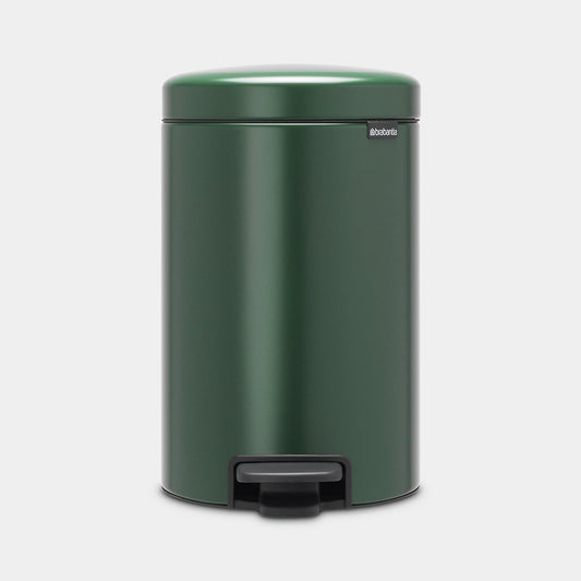 NewIcon Pedal Bin Silent 12 Litre - Pine Green