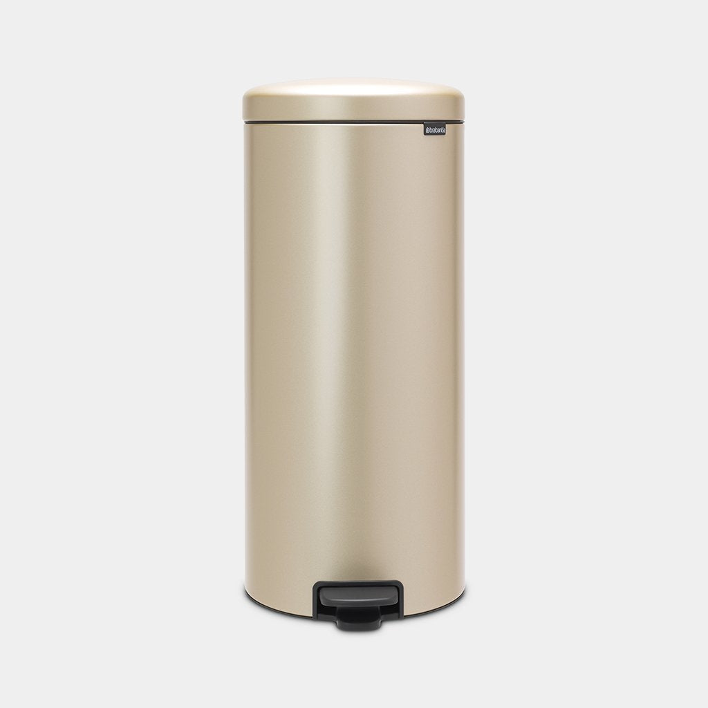 NewIcon Pedal Bin Silent 30 Litre - Champagne